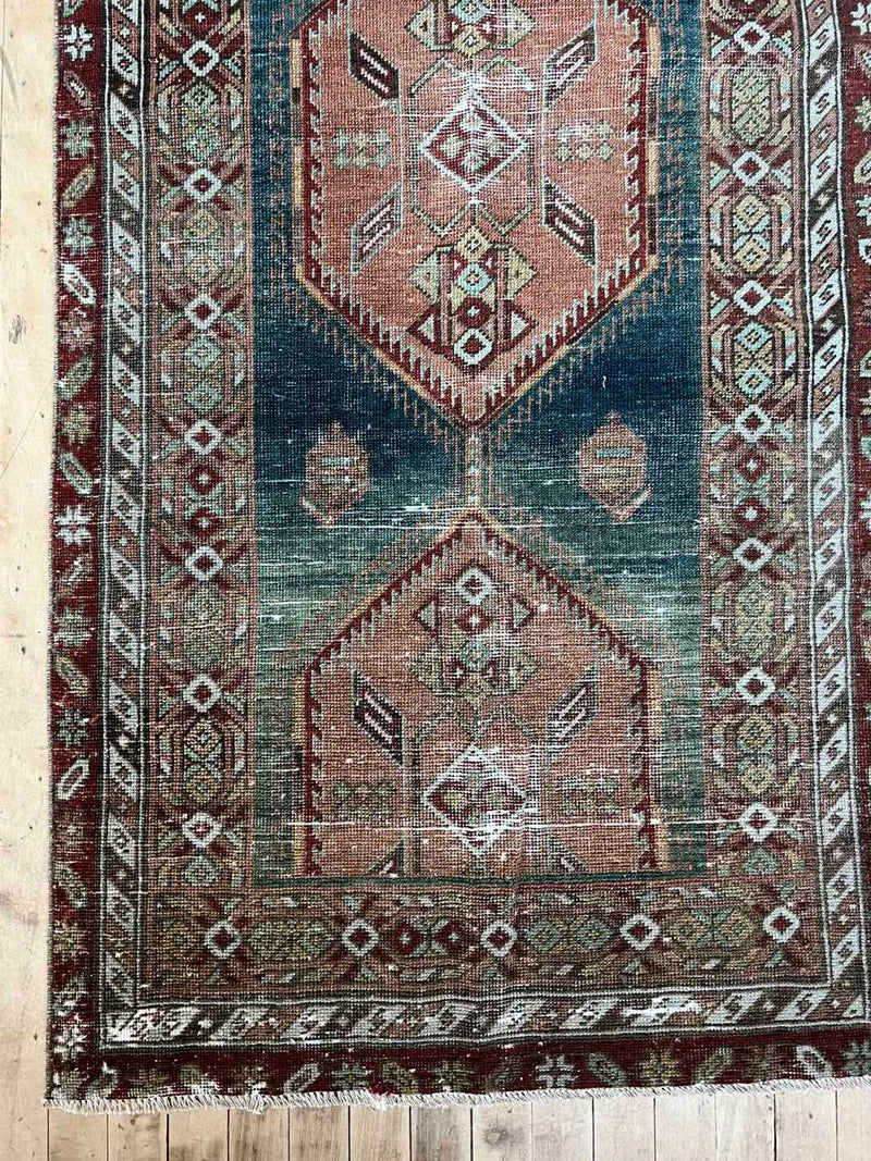 antique vintage runner rug sustainable home decor at Woven Kin Home