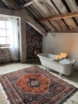 Vintage Persian Area Rug Sustainable Luxury Home Decor