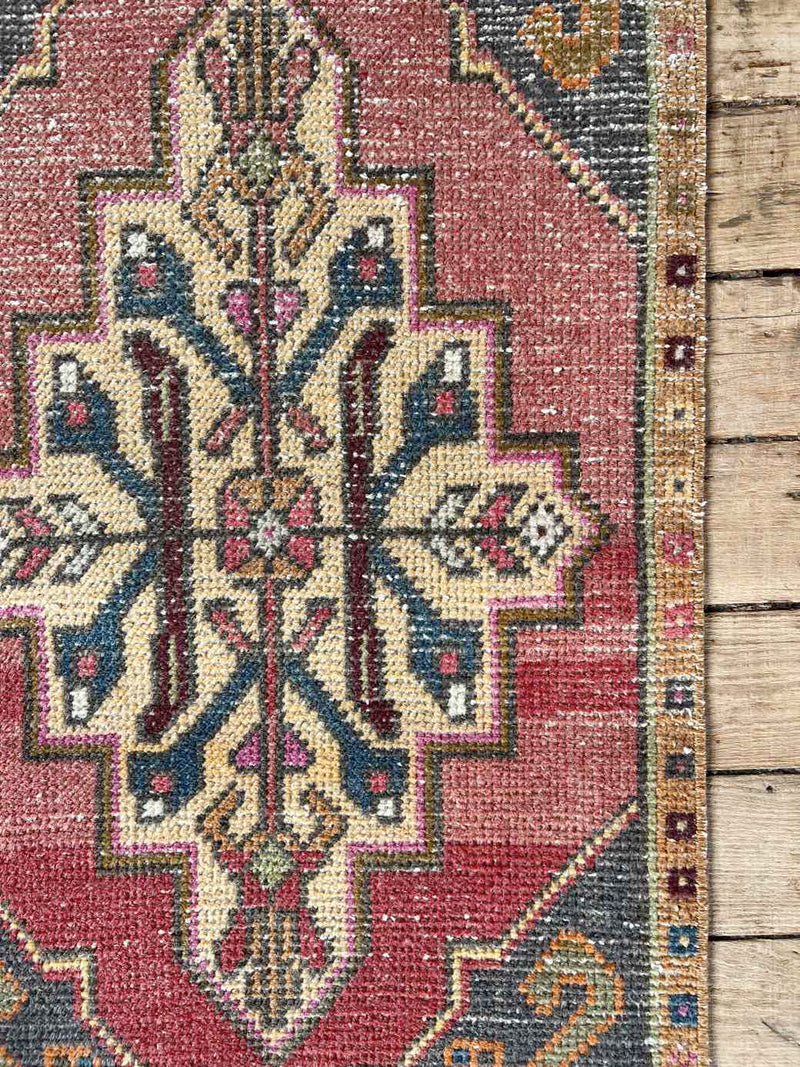 Vintage Turkish mini rug at Woven Kin Home