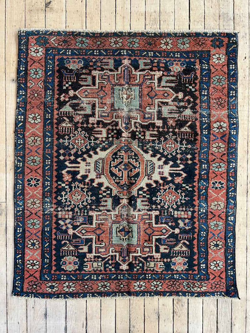 Vintage Persian Accent Rug at Woven Kin Home Decor