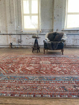 vintage Persian area rug at Petrichor Vintage Co.