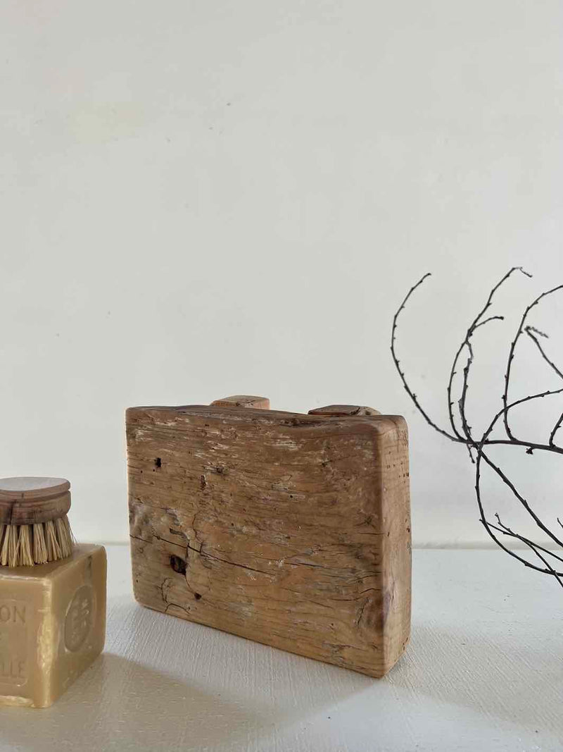 Antique Small Riser Handcrafted Antique Wooden Risers at Woven Kin Home