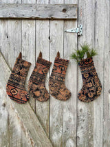 Antique Rug Christmas Stocking