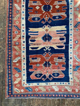 antique Caucasian runner rug