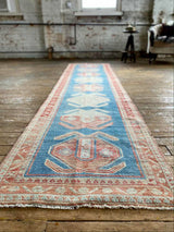 antique Persian runner rug at Petrichor Vintage Co.