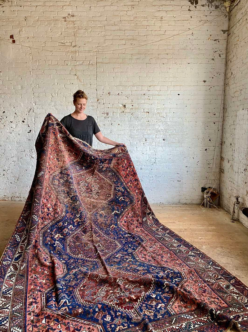 Frontgate Lilith Rug Antique Persian area rug – Woven Kin Home