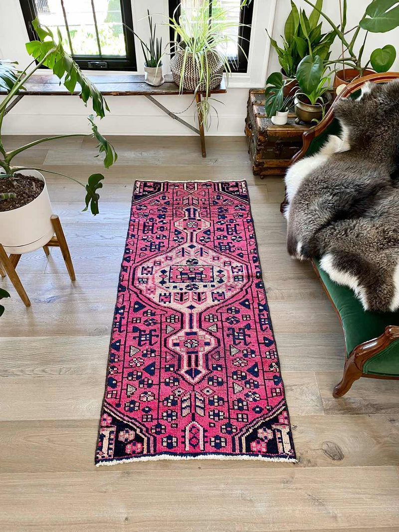 vintage Persian accent rug 