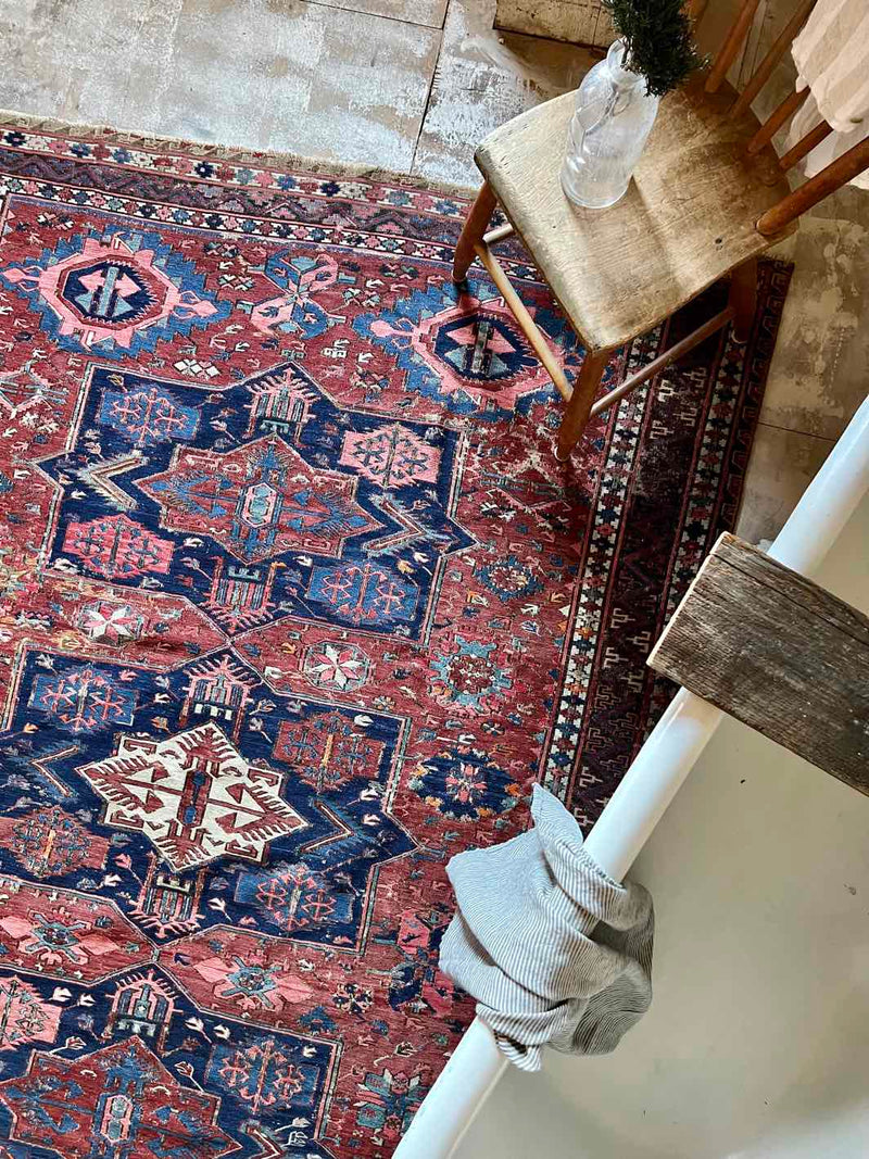 Antique Caucasian Soumak area rug