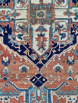 antique Persian Serapi area rug