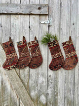 Antique Rug Christmas Stocking