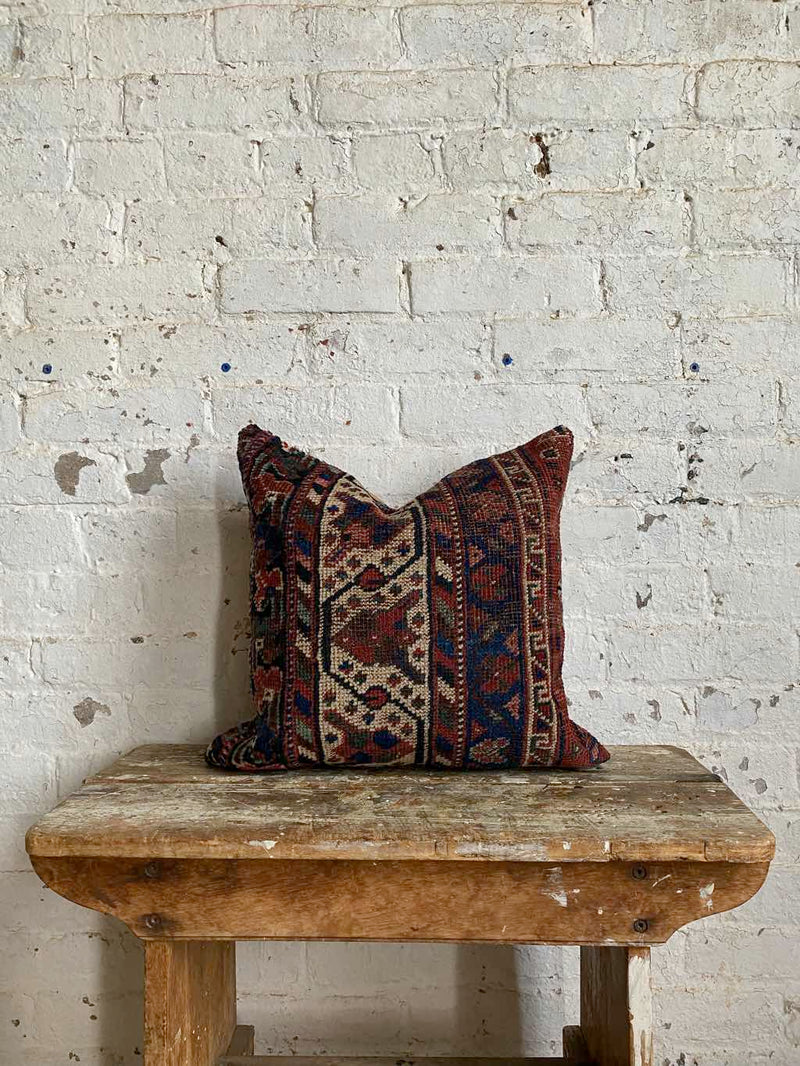 Persian rug pillow