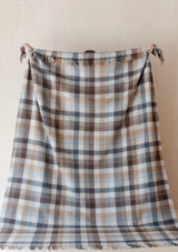 Recycled Wool Tartan Plaid Blanket at Woven Kin Home