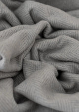 Recycled Wool Herringbone Blanket at Woven Kin Home