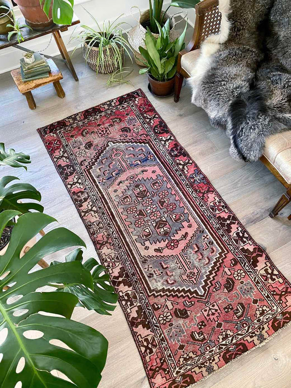 vintage Persian area rug at Petrichor Vintage Co.