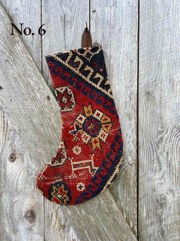 Antique Rug Christmas Stocking