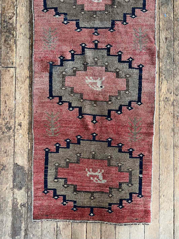 Vintage Turkish runner rug