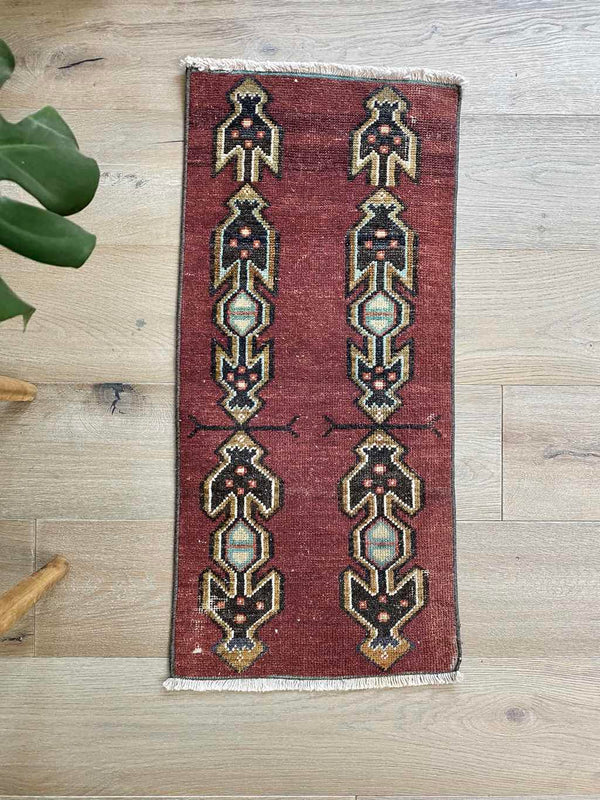 vintage Turkish accent rug