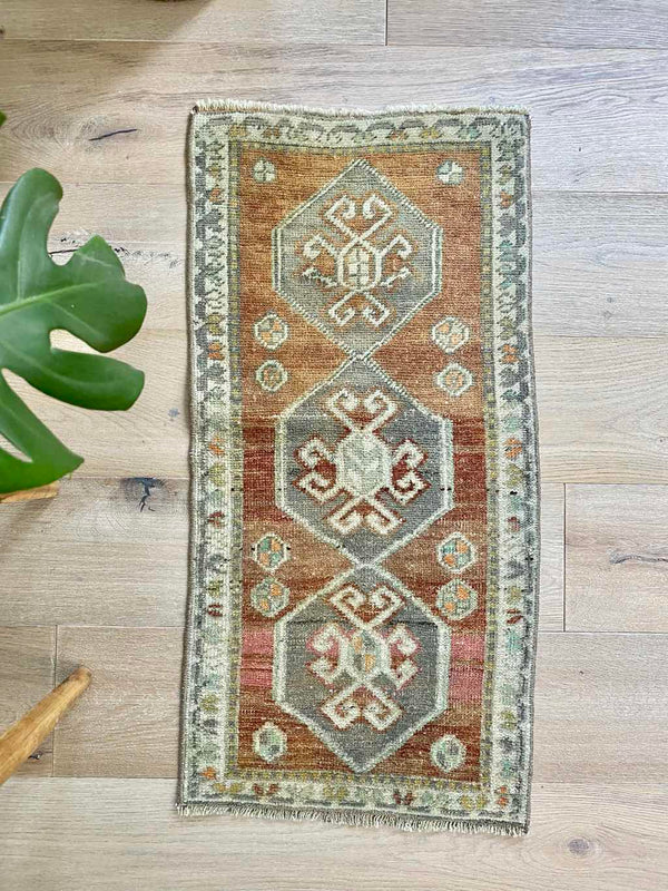 vintage Turkish accent rug