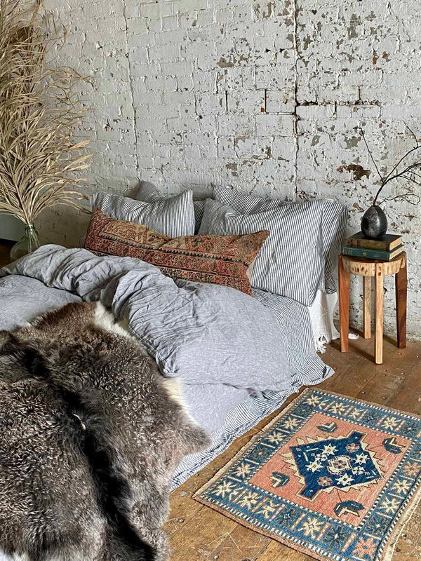 Vintage Turkish Tiny Accent Rug