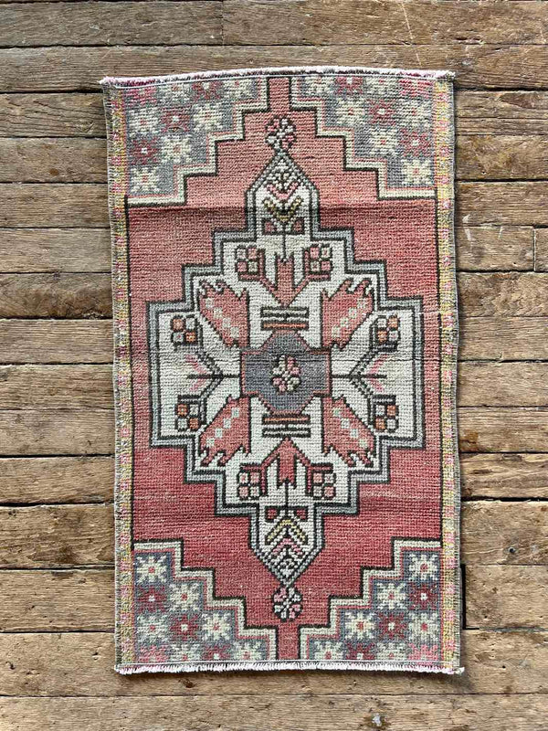 Vintage Turkish accent rug