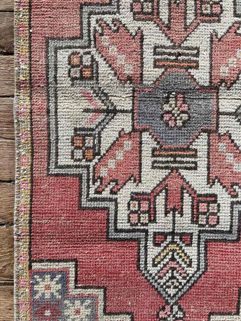 Vintage Turkish accent rug