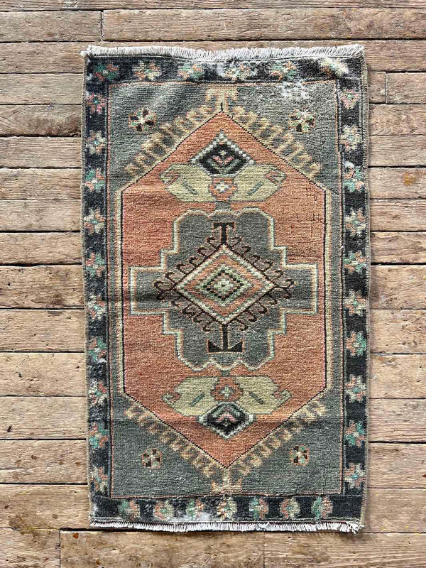 Vintage Turkish accent rug