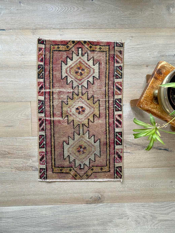 Vintage Turkish accent rug