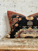 vintage rug pillow