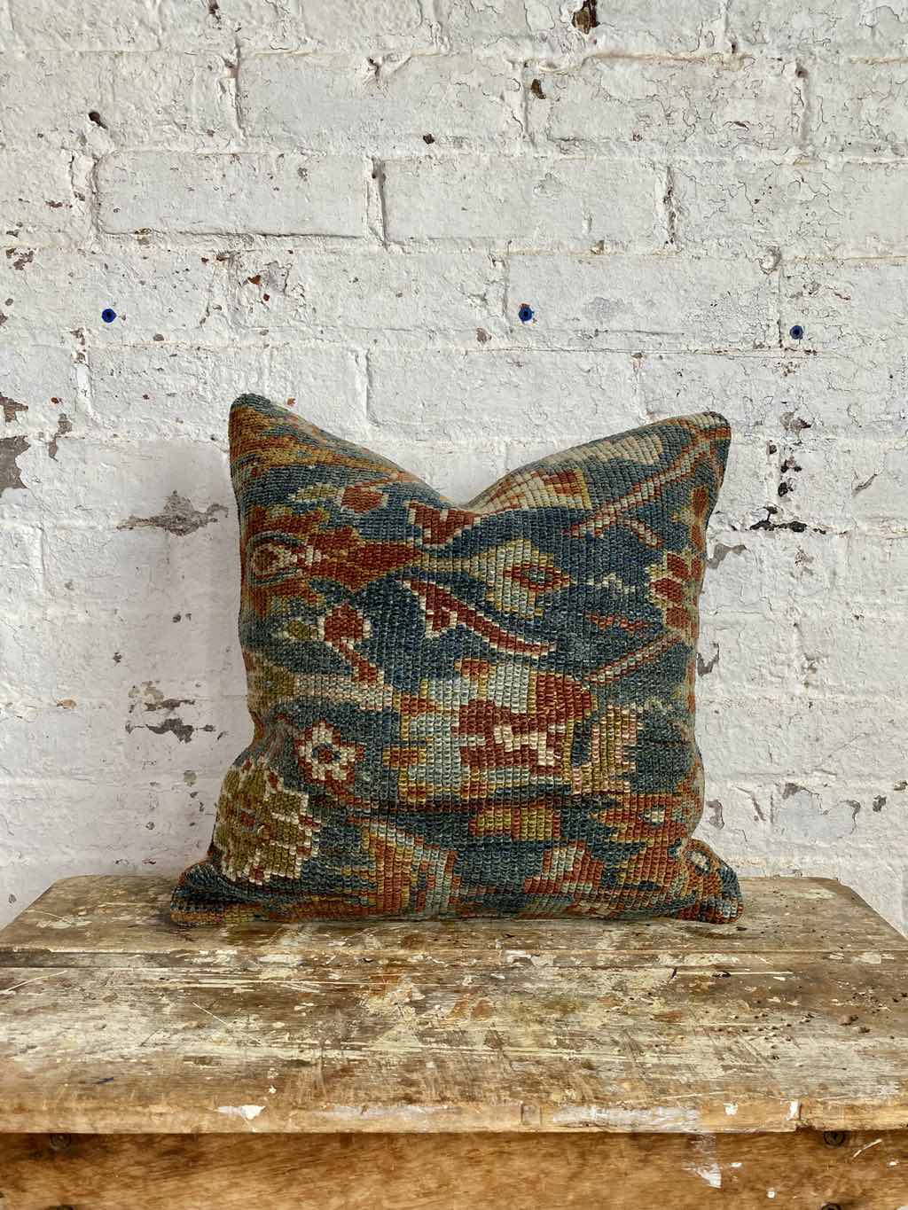 Vintage Rug Pillow 81 – Woven Kin Home - Main Image