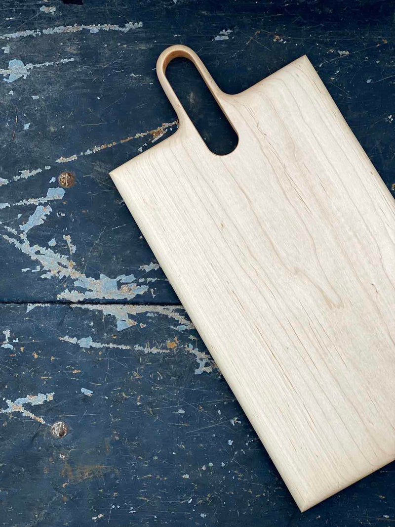 handcrafted wooden serving board