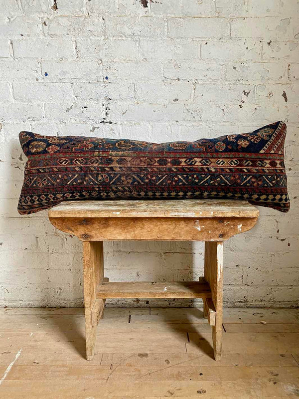 vintage rug lumbar pillow