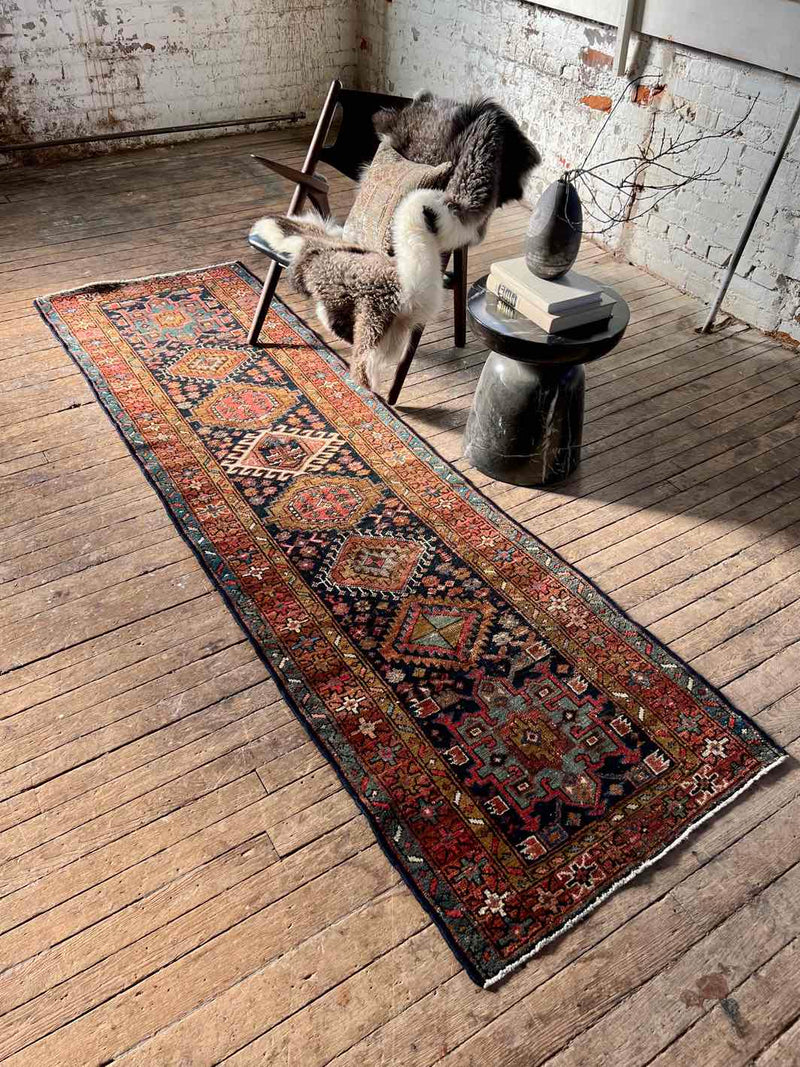 Antique Persian runner rug